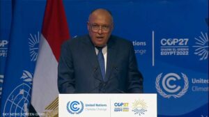 شكري: مصر لن تدخر جهدا لمواجهة تغير المناخ
