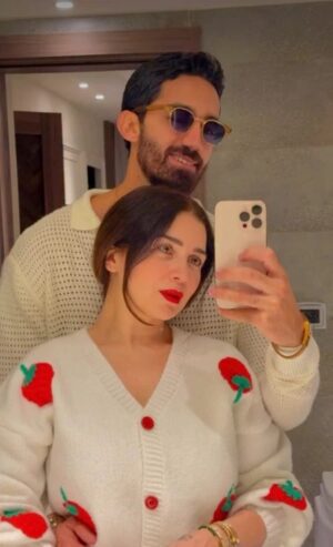 العمر كله مع بعض يا برنسيسة.. أحمد تيمور يحتفل بعيد ميلاد مى عز الدين